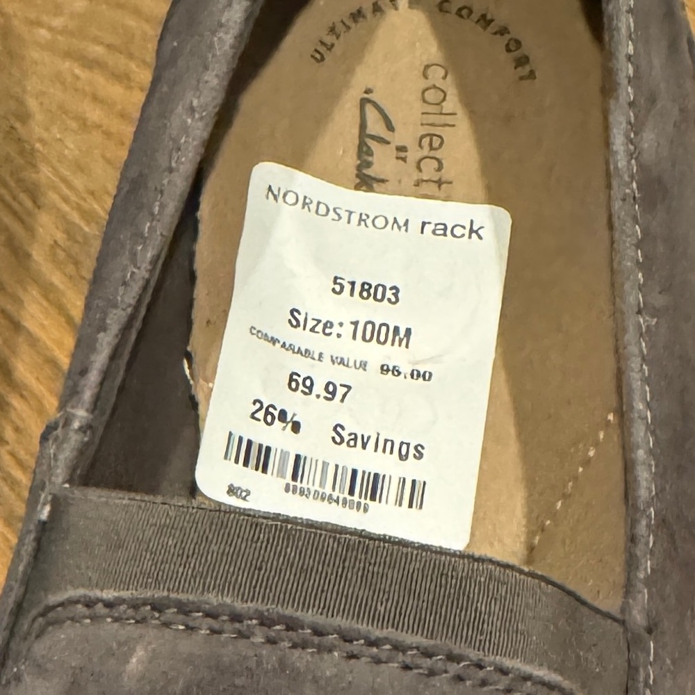 Clarks Women's Gray Flats - Picture 3 of 3